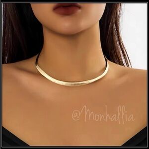 Clearance! NEW 6MM HERRINGBONE SNAKE CHAIN CHOKER OMEGA NECKLACE